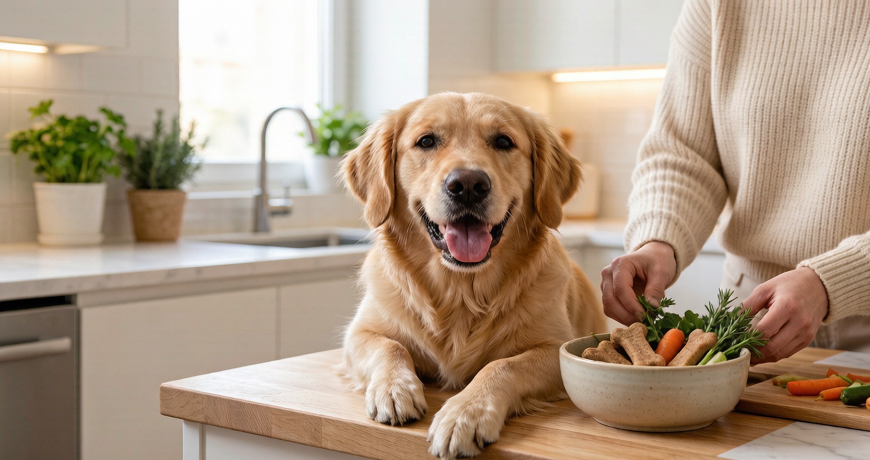 Natural ingredients prepared with care for healthy pet treats