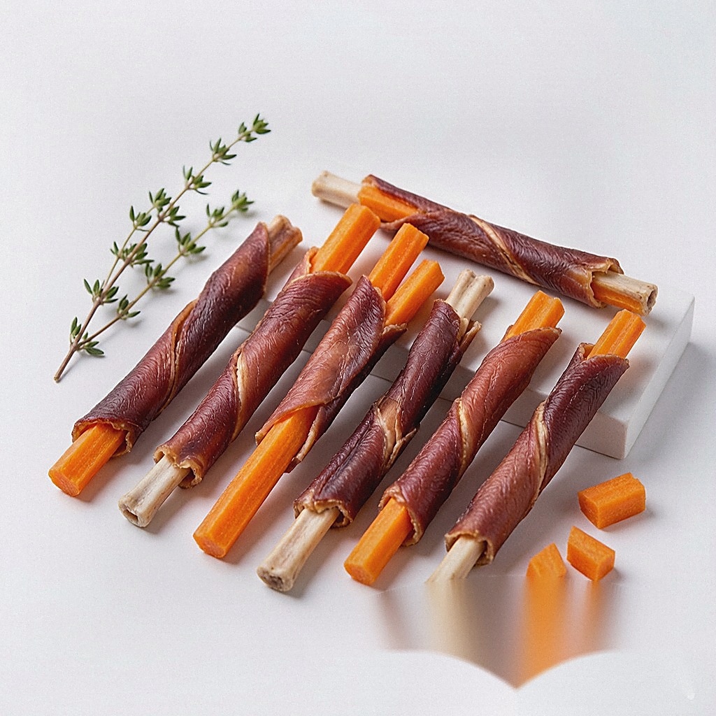Marbled duck & codfish sticks
