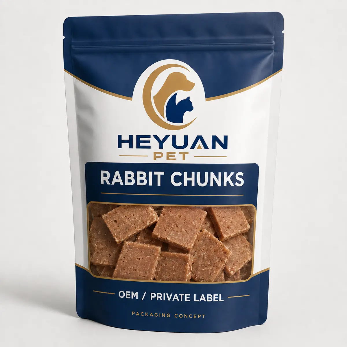 HEYUAN PET rabbit chunks retail packaging — view 4