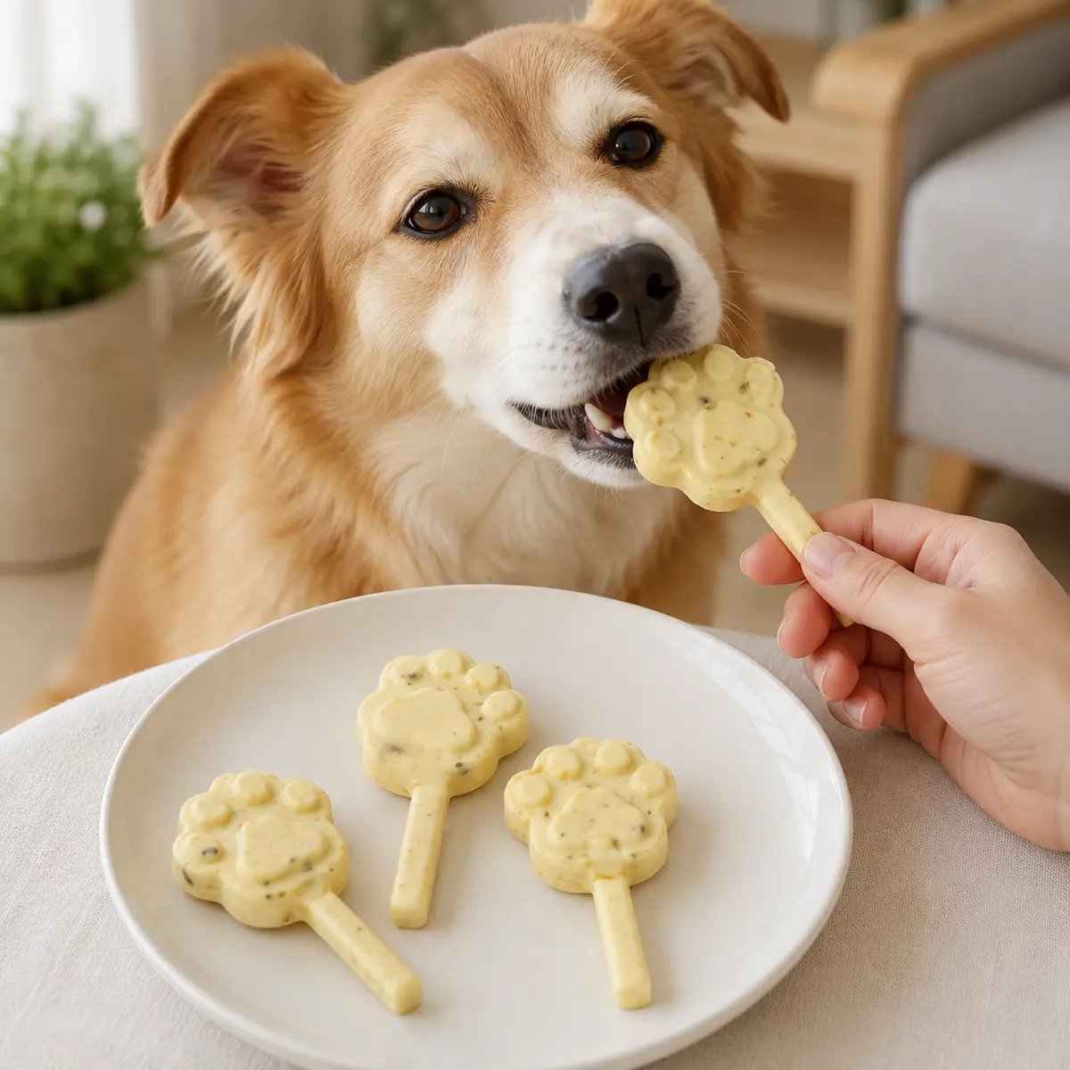 HY-015 Bear Paw Cheese Stick — usage scene with dog — view 3