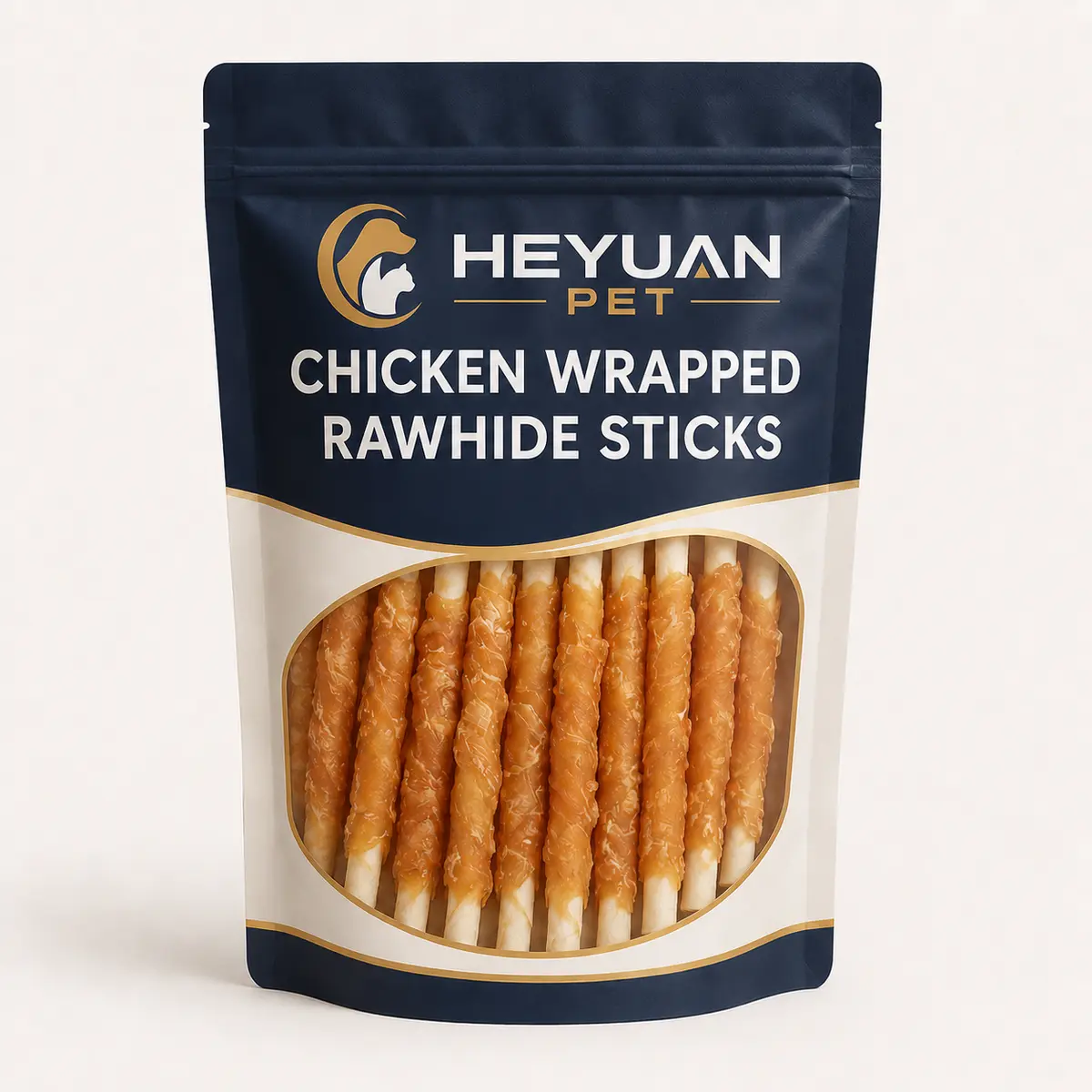 HY-016 Chicken Wrapped Rawhide Stick — retail packaging display — view 4