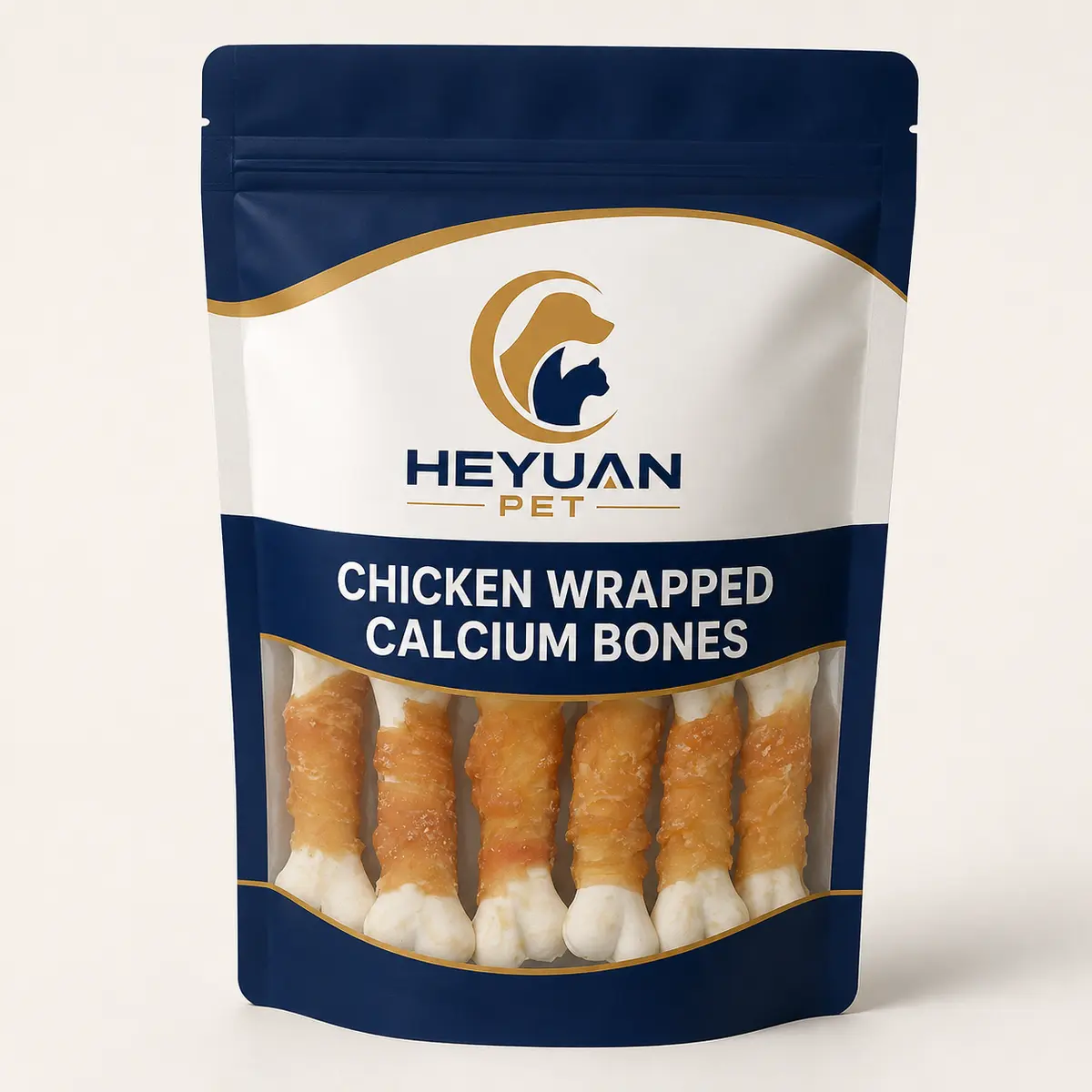 HY-019 Chicken Wrapped Calcium Bone — retail packaging display — view 4