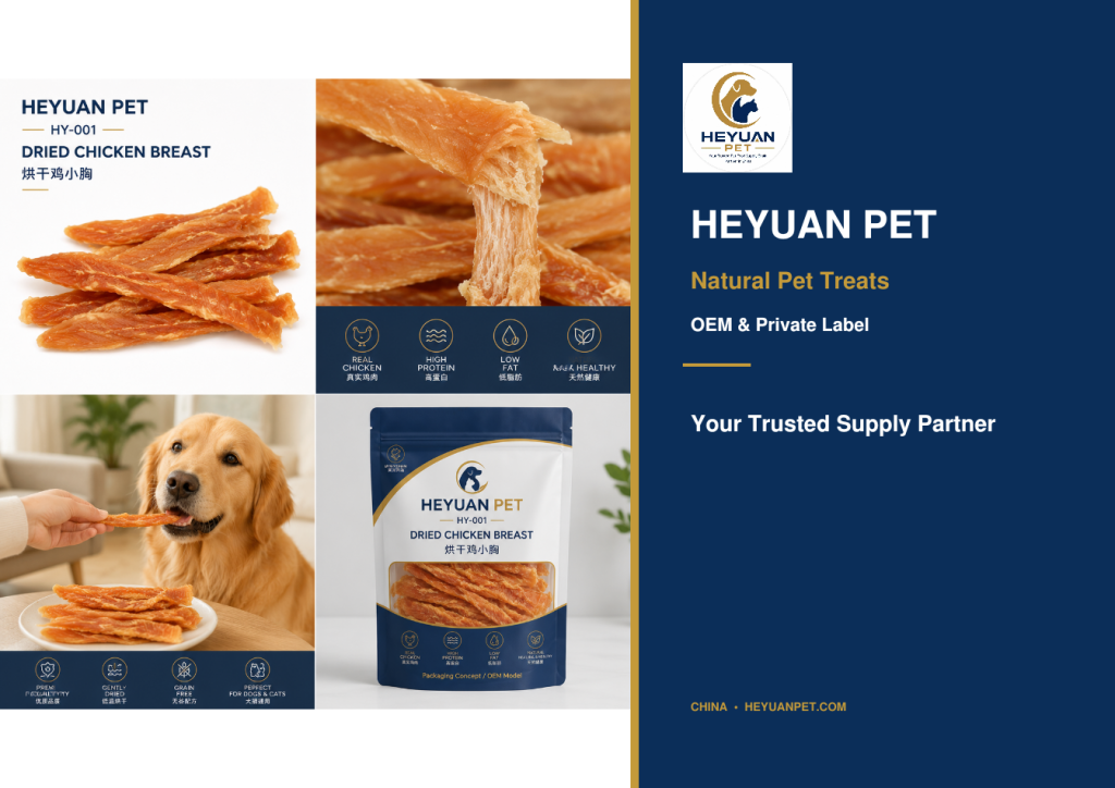 HEYUAN PET HY-001 Dried Chicken Breast - Natural Pet Treats from China